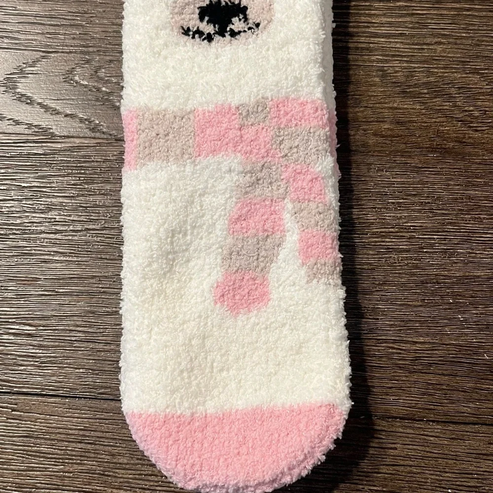 Old Navy Cozy White and Pink Socks